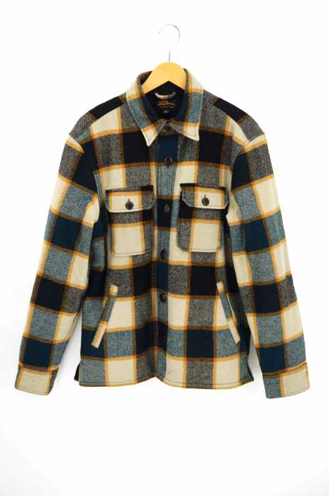 L.L.Bean （エルエルビーン） 筆記体タグ 復刻 裏ボアチェック柄カバーオール メンズ アウター