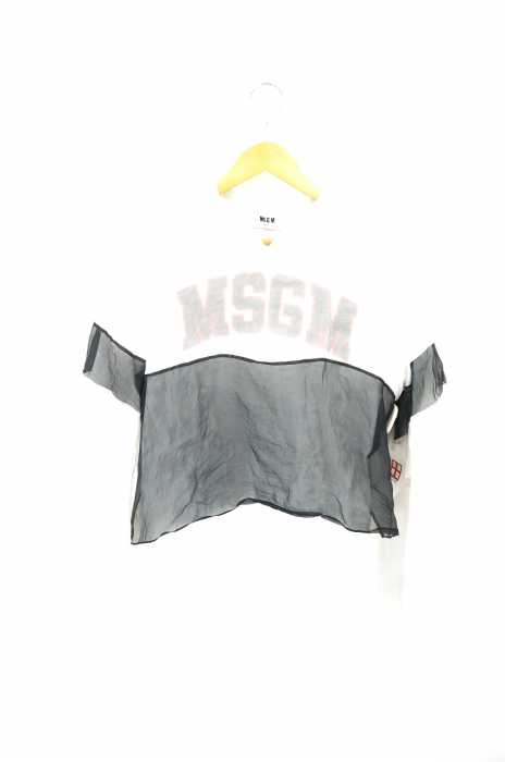 MSGM（エムエスジーエム） チュールレイヤードプルオーバーパーカー レディース トップス