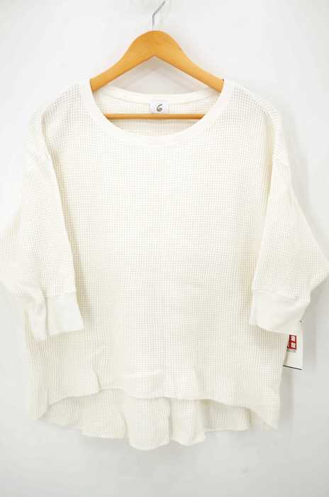 6 BEAUTY & YOUTH UNITED ARROWS（ロクビューティーアンドユースユナイテッドアローズ） THERMAL CREW NECK 6SLEEVE レディース トップス