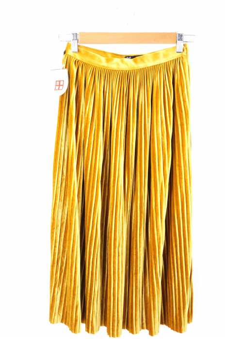 ZARA trf collection(ザラ ティーアルエフ コレクション) ベロア プリーツスカート レディース スカート