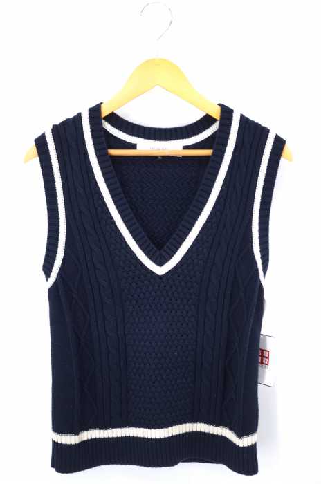LE CIEL BLEU(ルシェルブルー) ribbed V neck vest レディース トップス