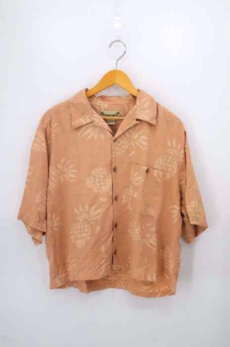 PARADISE LOVES(フルギ) パイナップル柄シルクアロハシャツ レディース トップス