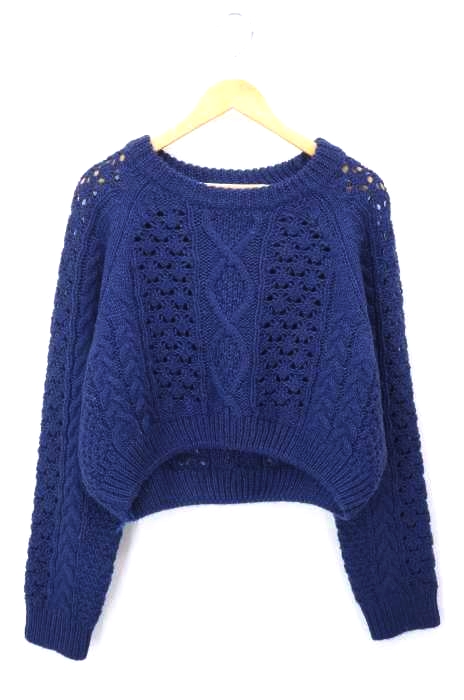 Libra（リブラ） 20AW 3Dショートケーブルニット レディース トップス