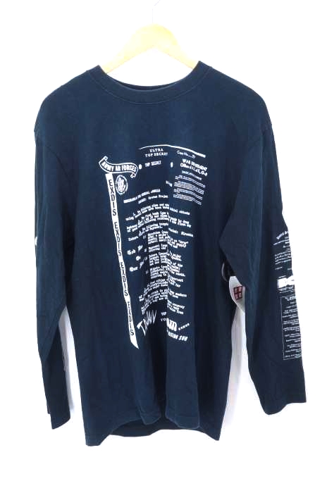 stlth×UNDERCOVER アンダーカバー 長袖プリントＴシャツ stlth×UNDERCOVER アンダーカバー 名作長袖ケネディTシャツ