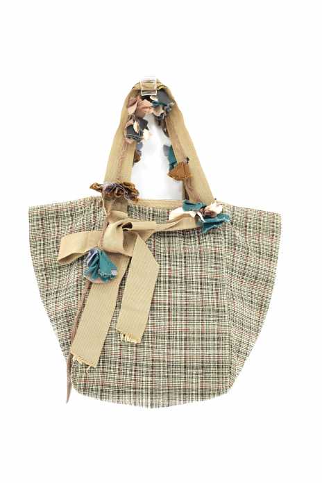 MARNI（マルニ） チェック柄コサージュハンドバッグ レディース バッグ