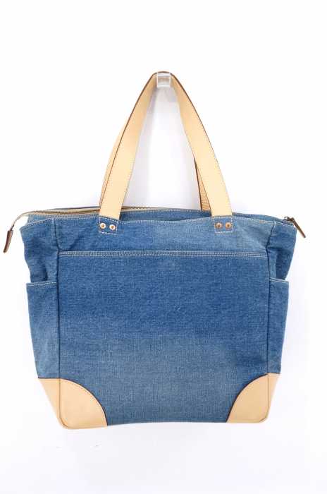 Denime（ドゥニーム） レザー切替　デニムトートバッグ メンズ バッグ