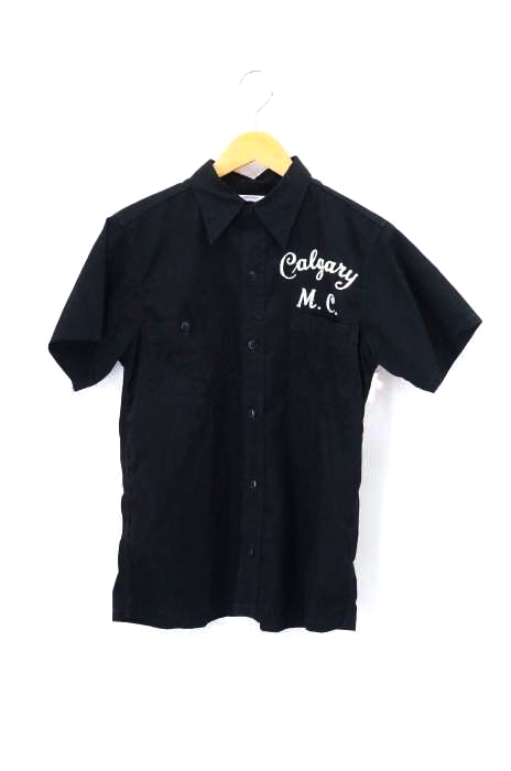 WEST RIDE（ウエストライド） バックチェーンステッチ刺繍ワークシャツ メンズ トップス