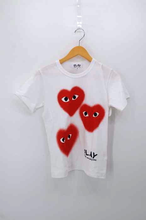 PLAY COMME des GARCONS（プレイコムデギャルソン） AD2019 プリントTシャツ レディース トップス