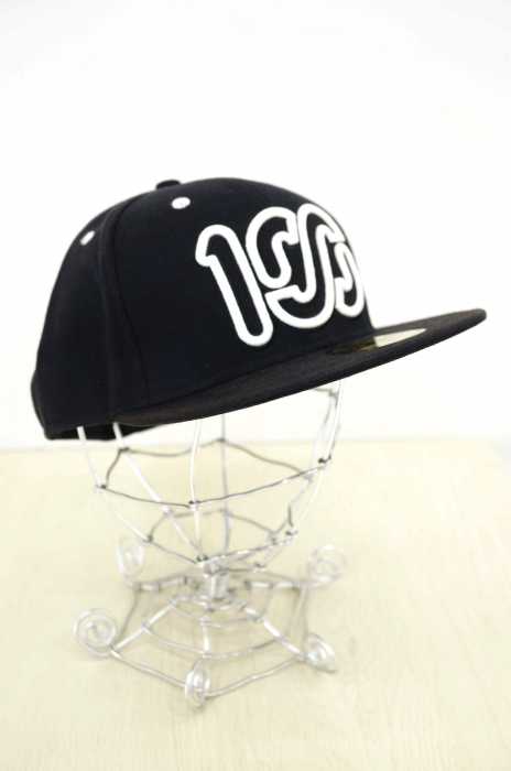ONE HUNDRED ×NEW ERA (ニューエラ) ロゴ6パネルキャップ メンズ 帽子