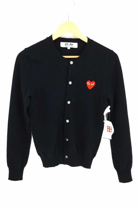 PLAY COMME des GARCONS （プレイコムデギャルソン） AD2009 ハートワッペン付きカーディガン レディース トップス