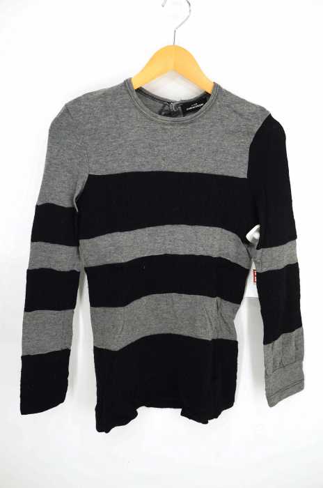 tricot COMME des GARCONS (トリココムデギャルソン) AD2006 縮絨 ボーダーロングスリーブTEE レディース トップス
