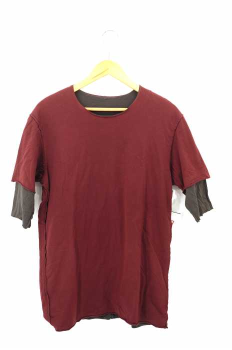 KAZUYUKI KUMAGAI ATTACHMENT（カズユキクマガイアタッチメント） 80/2度詰天竺 クルーネックレイヤードTシャツ メンズ トップス