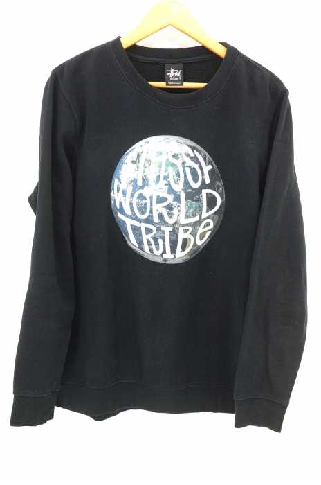 STUSSY （ステューシー） world tribe Globe Crew スウェットシャツ 