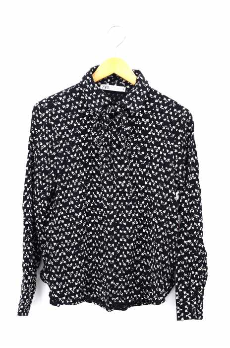 ZARA（ザラ） 総柄レーヨンシャツ レディース トップス
