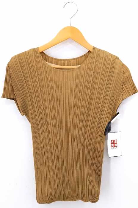 イッセイミヤケ　プリーツプリーズ　プリーツトップス　半袖ブラウス　レイヤード PLEATS PLEASE ISSEY MIYAKE - 【美品】 PLEATS PLEASE ISSEY