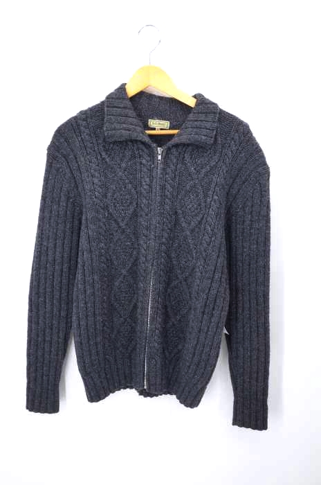 L.L.Bean（エルエルビーン） 90S　ジップアップケーブルニットカーディガン メンズ トップス