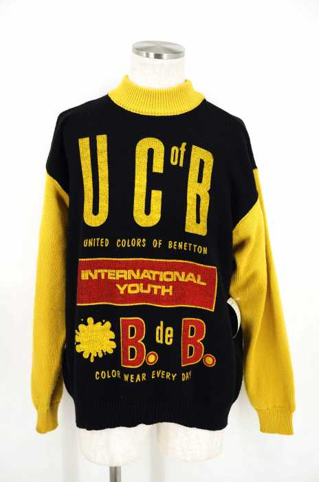 UNITED COLORS OF BENETTON （） バイカラーモックネックセーター メンズ トップス