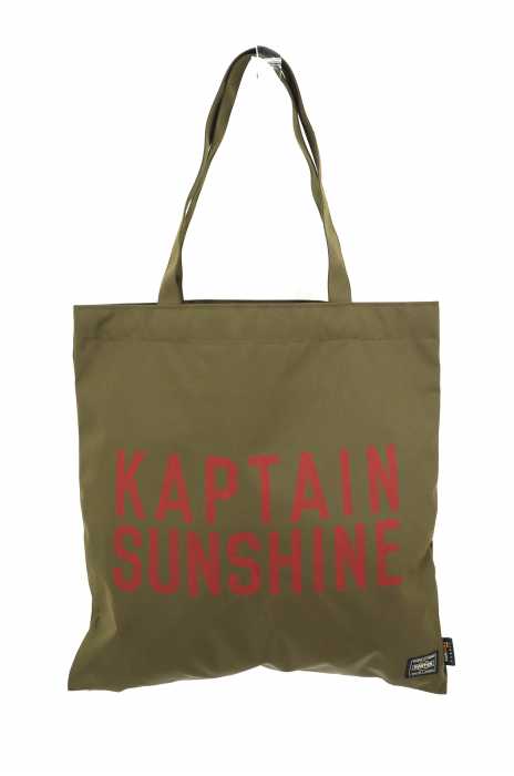 KAPTAIN SUNSHINE × PORTER (キャプテンサンシャイン×ポーター) 別注 TOTE BAG ロゴトートバッグ メンズ バッグ