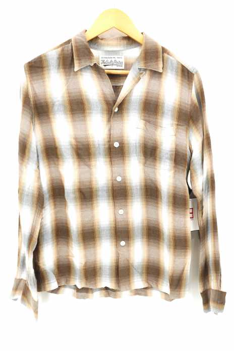 WACKO MARIA（ワコマリア） OMBRAY CHECK OPEN COLLAR SHIRT メンズ トップス