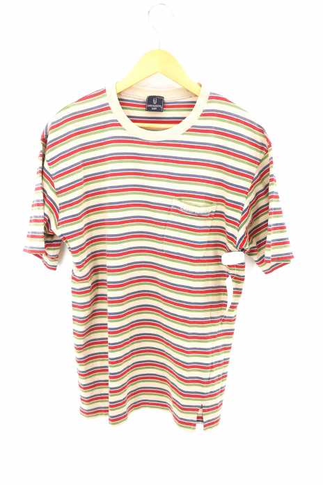 GIANNI VALENTINO(ジャンニヴァレンティノ) ボーダー柄ポケットTシャツ メンズ トップス