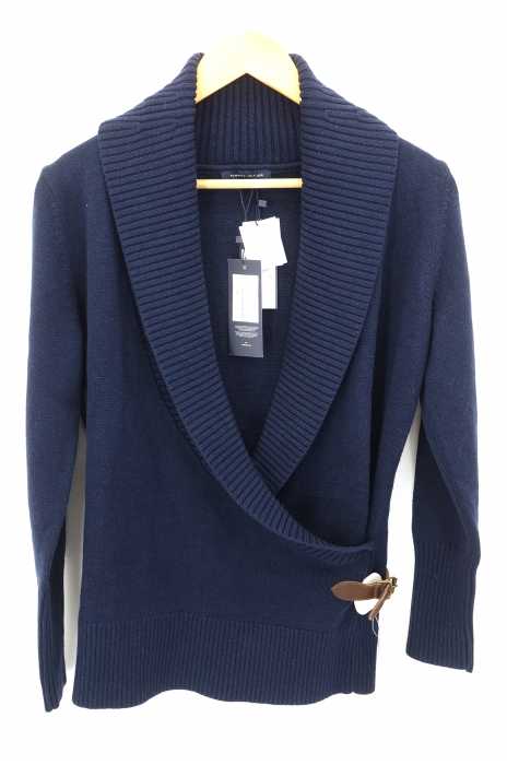 TOMMY HILFIGER （トミーヒルフィガー） ウールショールカラーニットトップス レディース トップス