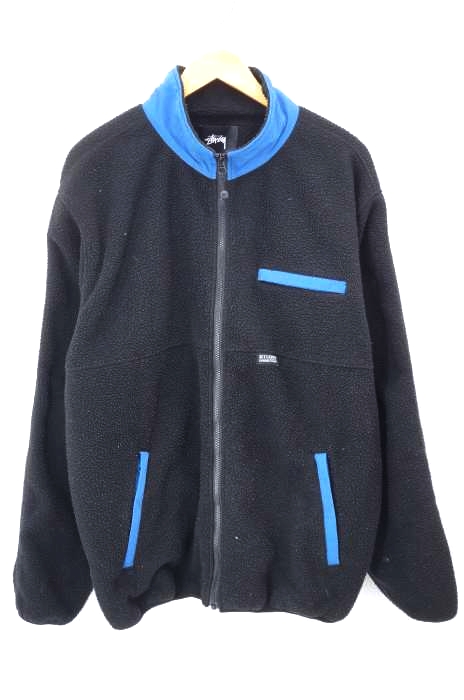 Stussy(ステューシー) Nylon Mock Neck JKT フリースジャケット メンズ アウター