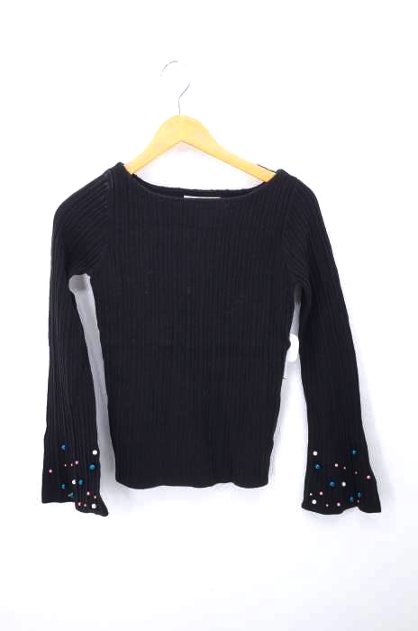 Lily Brown(リリーブラウン) 18AW 袖パールニット レディース トップス