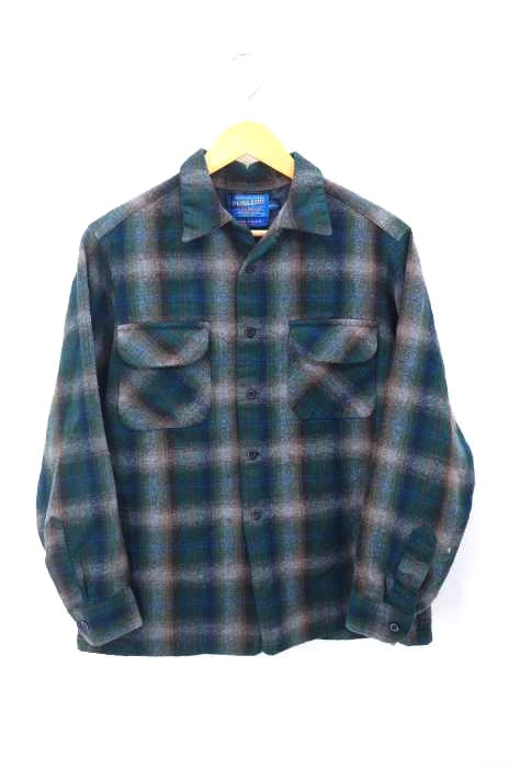 PENDLETON(ペンドルトン) 90S USA製 オンブレチェック オープンカラーシャツ メンズ トップス