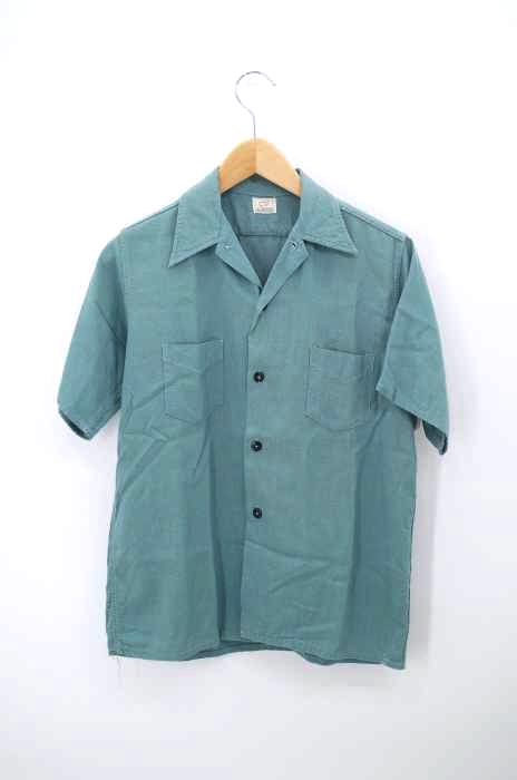 USED古着（ユーズドフルギ） 50S SPORT SHIRT レーヨンオープンカラーシャツ メンズ トップス