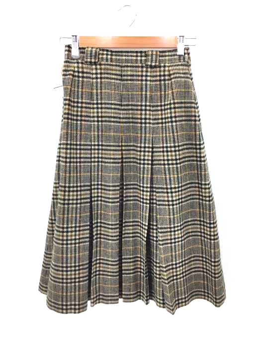 AQUASCUTUM（アクアスキュータム） サイドジッププリーツスカート ウール レディース スカート