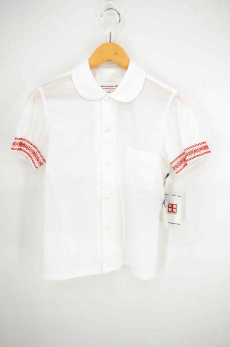 COMME DES GARCONS GIRL（コムデギャルソンガール） AD2018 Short-Sleeve Fitted Shirt レディース トップス