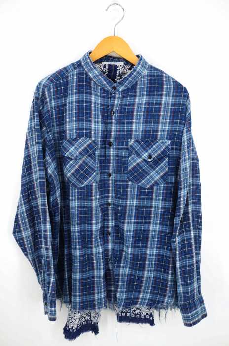 oldpark （オールドパーク） STOLE SHIRT バンダナストール バンドカラーシャツ メンズ トップス