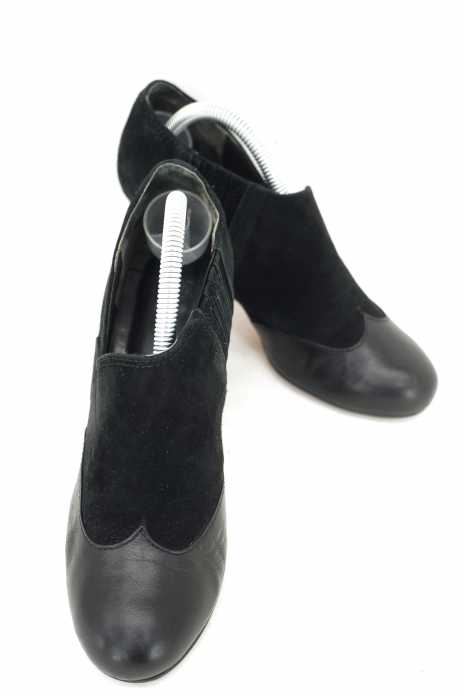 ANNA SUI (アナスイ) レザー切替 スウェードパンプス レディース シューズ