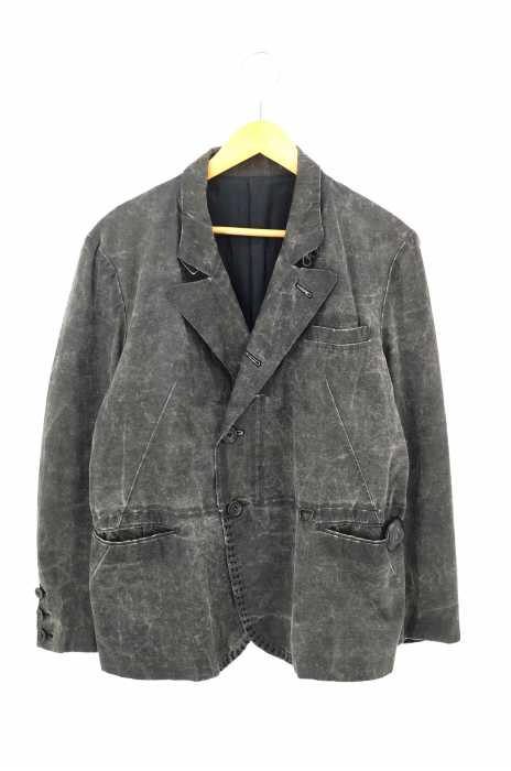 UNDERCOVERISM （アンダーカバーイズム） 06AW GURUGURU期 USED加工 ステッチ刺繍デニムテーラードジャケット メンズ アウター
