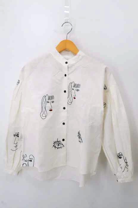 MR.LARKIN（ミスターラルキン） 衿切りっぱなし加工シャツ レディース トップス