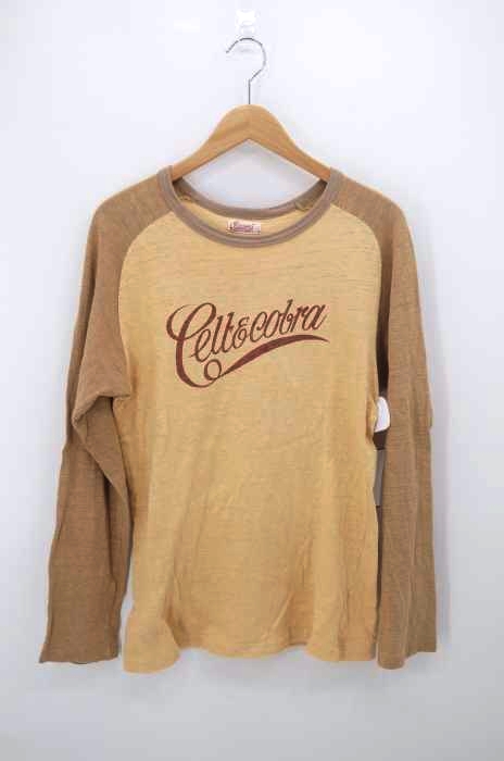 CELT&COBRA（ケルトアンドコブラ） ロゴプリント ラグラン スリーブ Tシャツ メンズ トップス