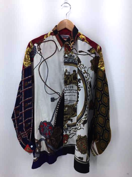 NOVEL CLOTHING（フメイ） リメイクスカーフシャツ メンズ トップス 