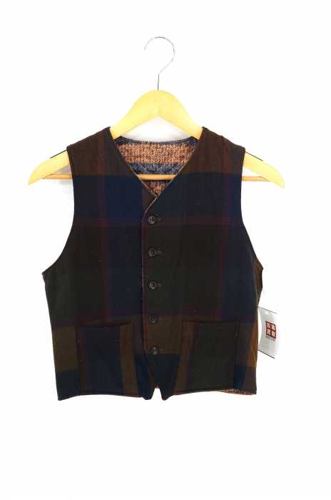 FWK engineered garments(エフダブリューケーエンジニアードガーメンツ) チェック柄ベスト リバーシブル キルティング レディース トップス