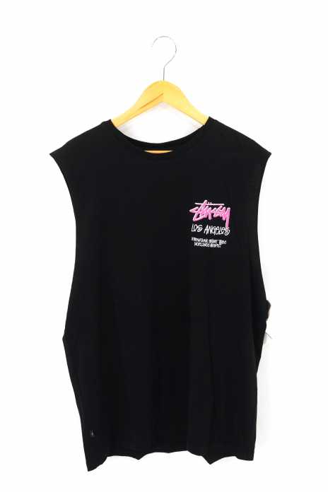 Stussy Women (ステューシーウィメン) TRIBE Los angeles バックプリントノースリーブカットソー レディース トップス