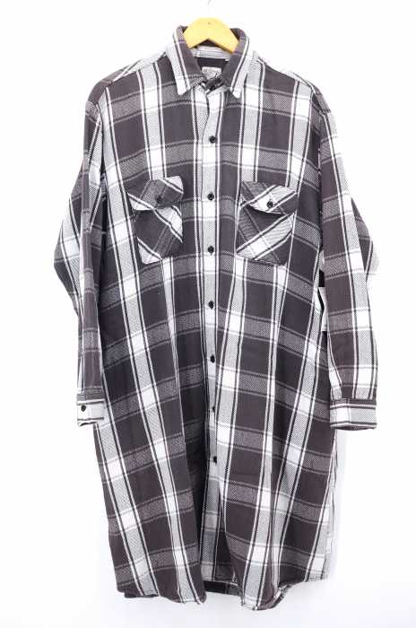 or slow （オアスロウ） チェック柄 ロングシャツ レディース ワンピース