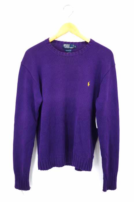 Polo by RALPH LAUREN （ポロバイラルフローレン） ポニー刺繍クルーネックコットンニット メンズ トップス