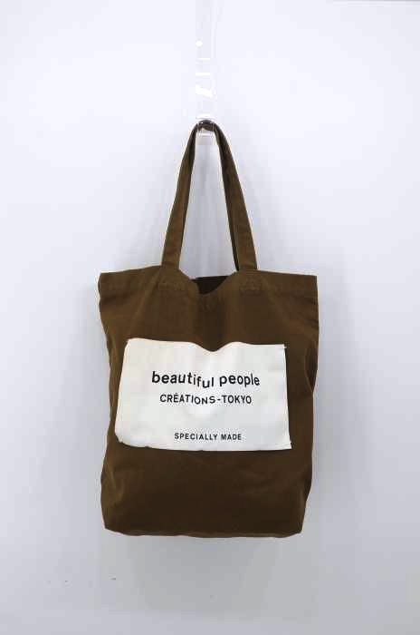 beautiful people(ビューティフルピープル) ネームタグ トートバッグ レディース バッグ