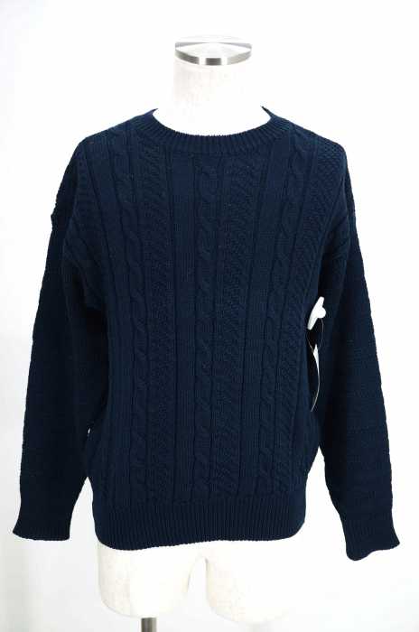 Yves Saint Laurent (イヴサンローラン) ケーブル編みニット メンズ トップス