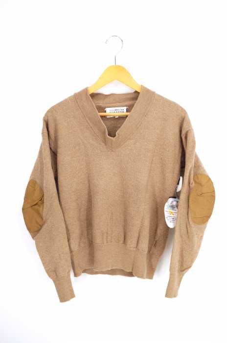 Maison Margiela （メゾンマルジェラ） 4 エルボーパッチVネックセーター レディース トップス