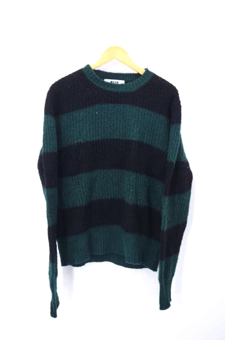 MSGM（エムエスジーエム） ボーダーウールニット メンズ トップス