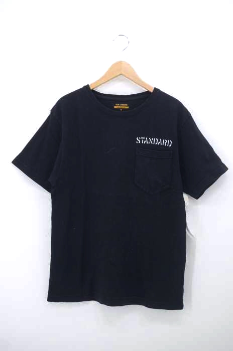 HIGH STANDARD（ハイスタンダード） USA製 バックステンシルプリント ヘビーオンスポケットTシャツ メンズ トップス