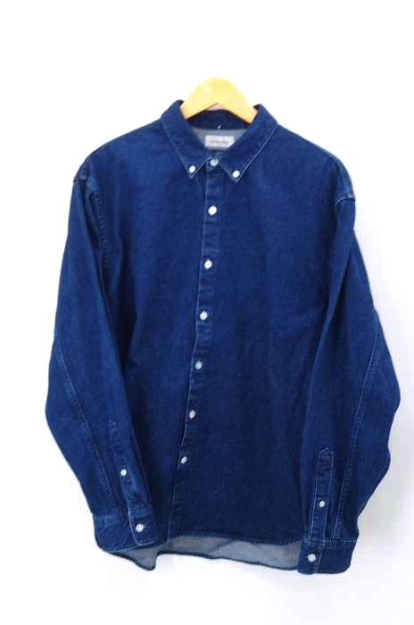 Steven Alan（スティーブンアラン） 21ss 12oz DENIM SINGLE NEEDLE SHIRT-LOOSE メンズ トップス
