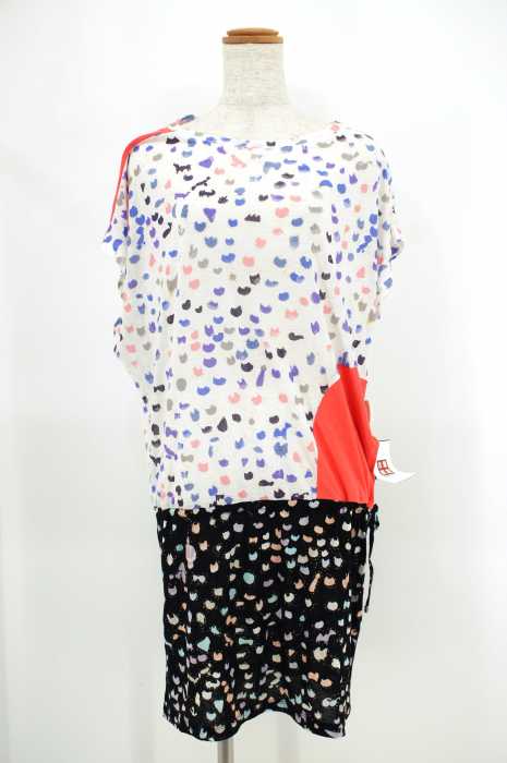 TSUMORI CHISATO （ツモリチサト） 切替総柄ワンピース レディース ワンピース
