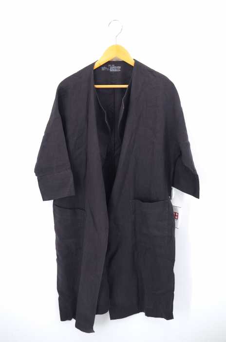 MUJI （ムジ） リネン ノーカラーコート レディース アウター
