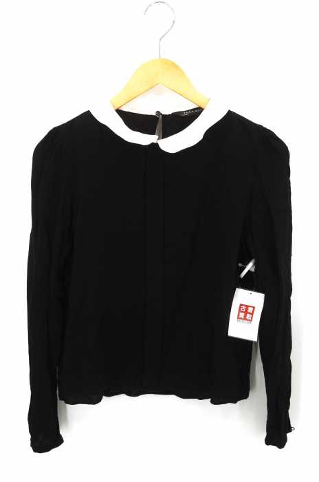 ZARA WOMAN （ザラ ウーマン） 丸襟 プルオーバー ブラウス レディース トップス